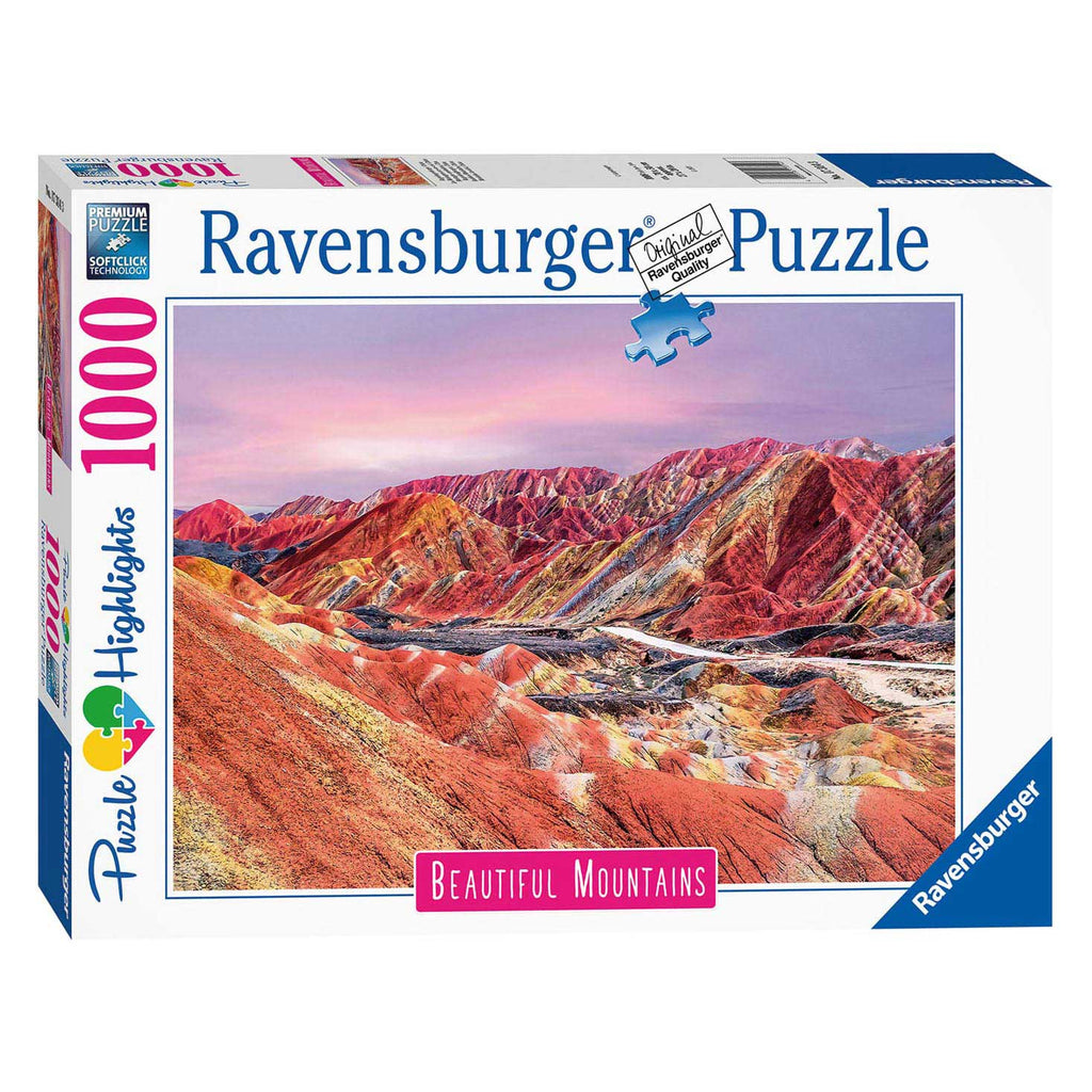 Ravensburger - puzzel regenboogbergen china 1000st.