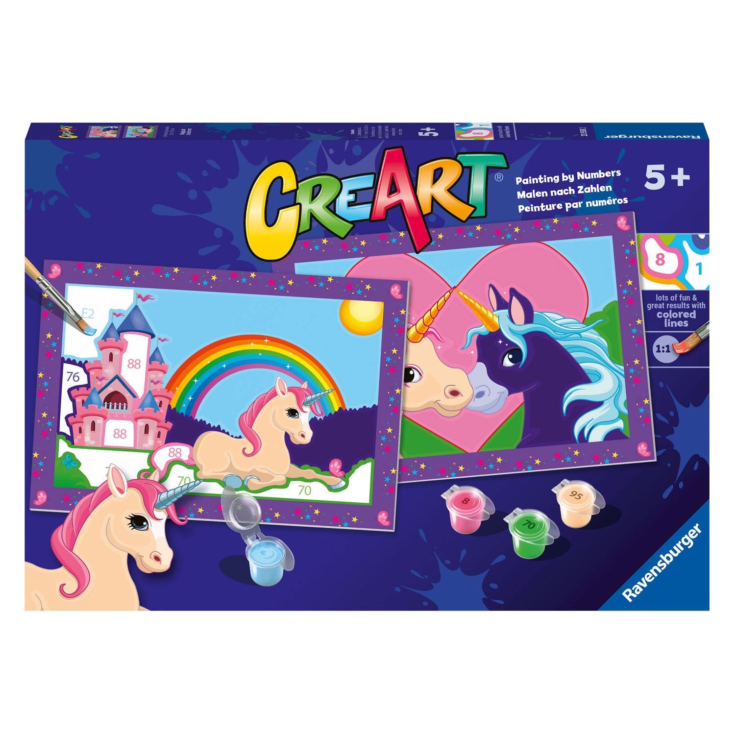 Ravensburger creart schilderen op nummer - magische eenhoorns