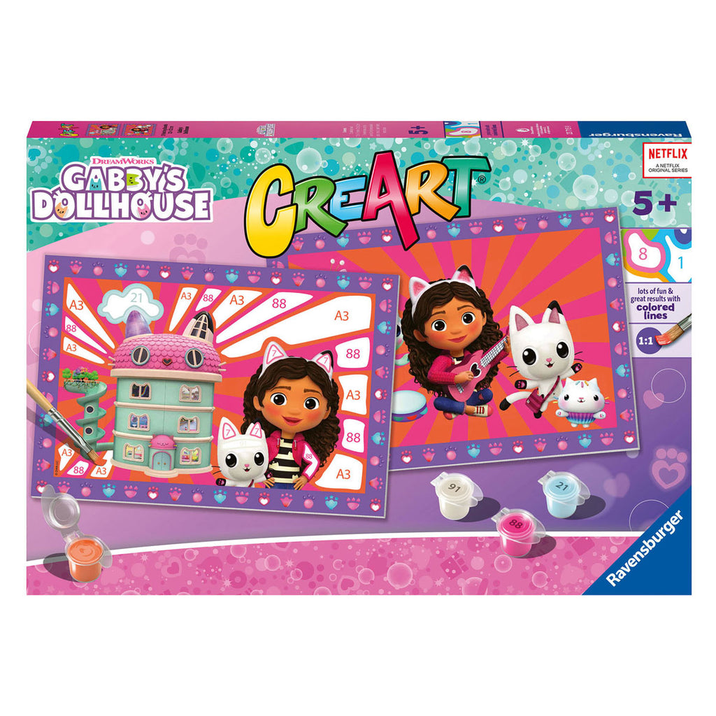 Ravensburger - creart schilderen op nummer - gabby's poppenhuis