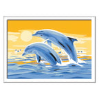 Ravensburger creart delightful dolphins - schilderen op nummer voor kinderen