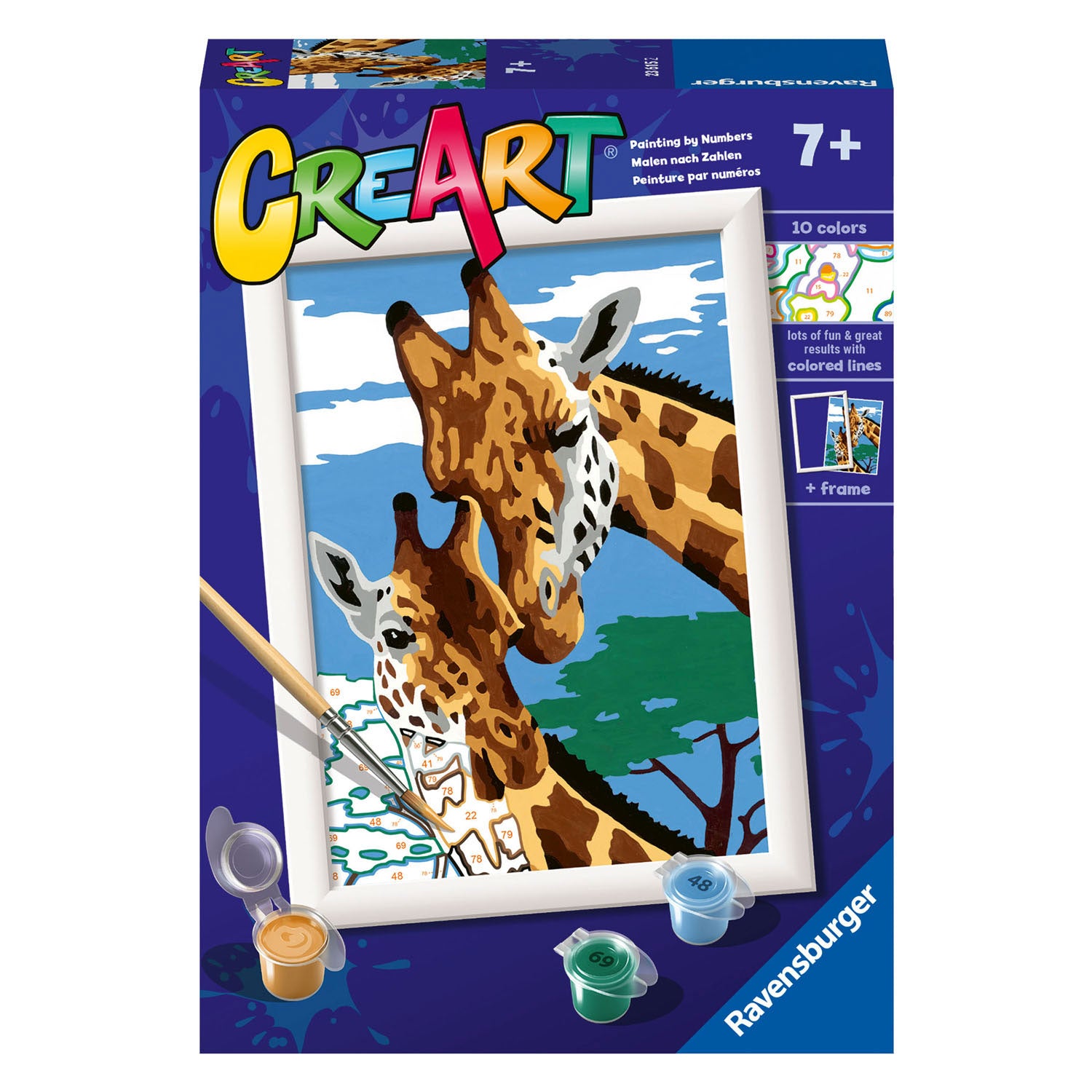 Ravensburger - creart schilderen op nummer - schattige giraffen