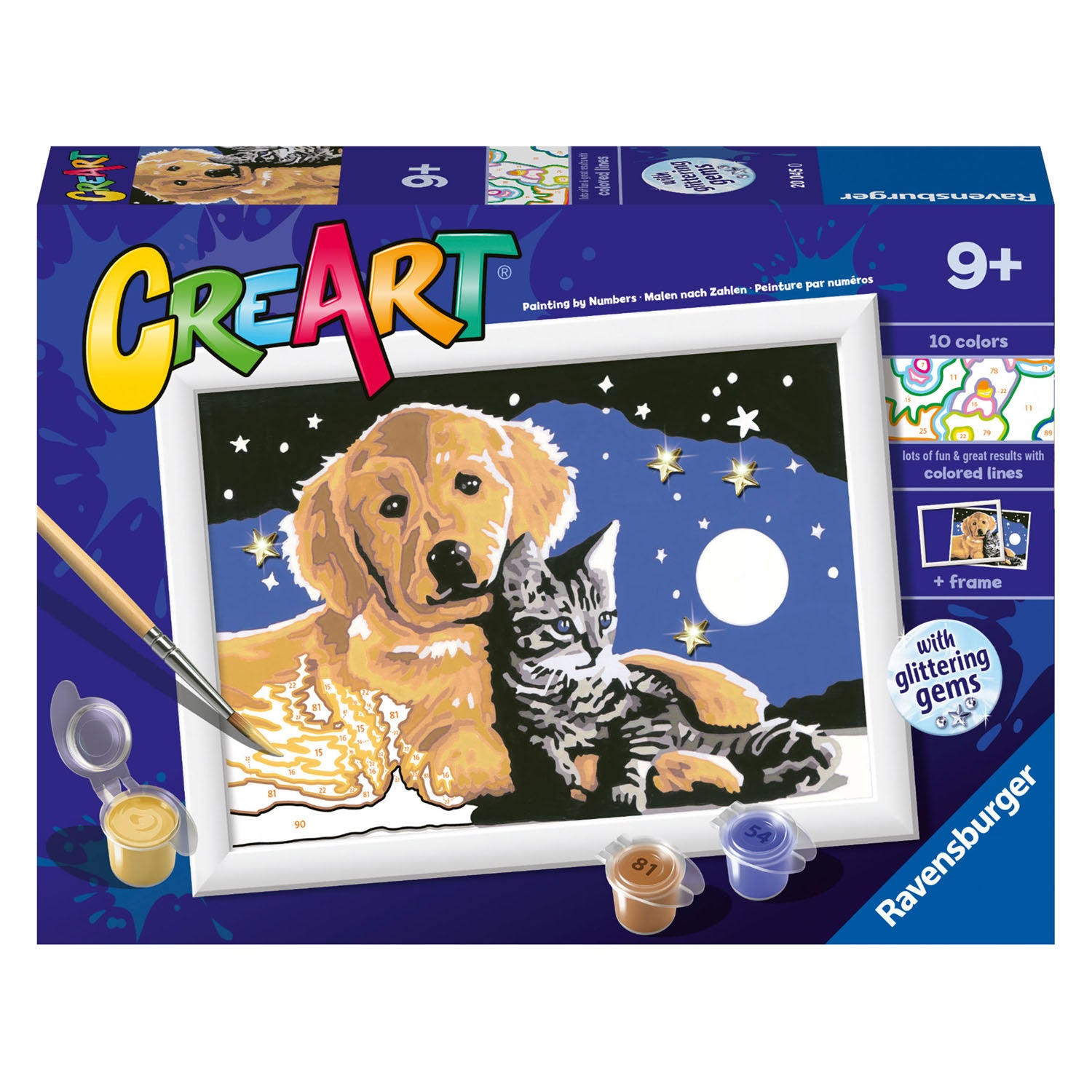Ravensburger - creart schilderen op nummer - sterrenkijkende zoetheid