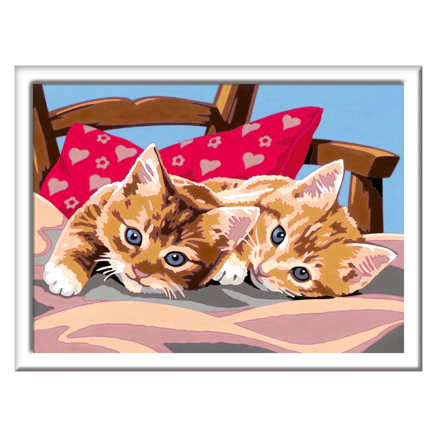 Ravensburger - creart schilderen op nummer - twee knuffelige katten