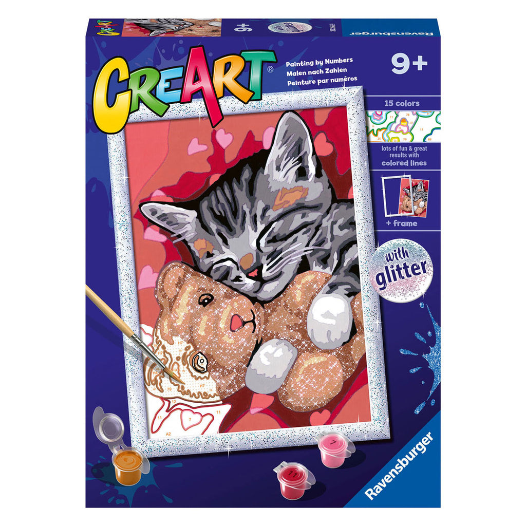 Ravensburger - creart schilderen op nummer - vredige kitten