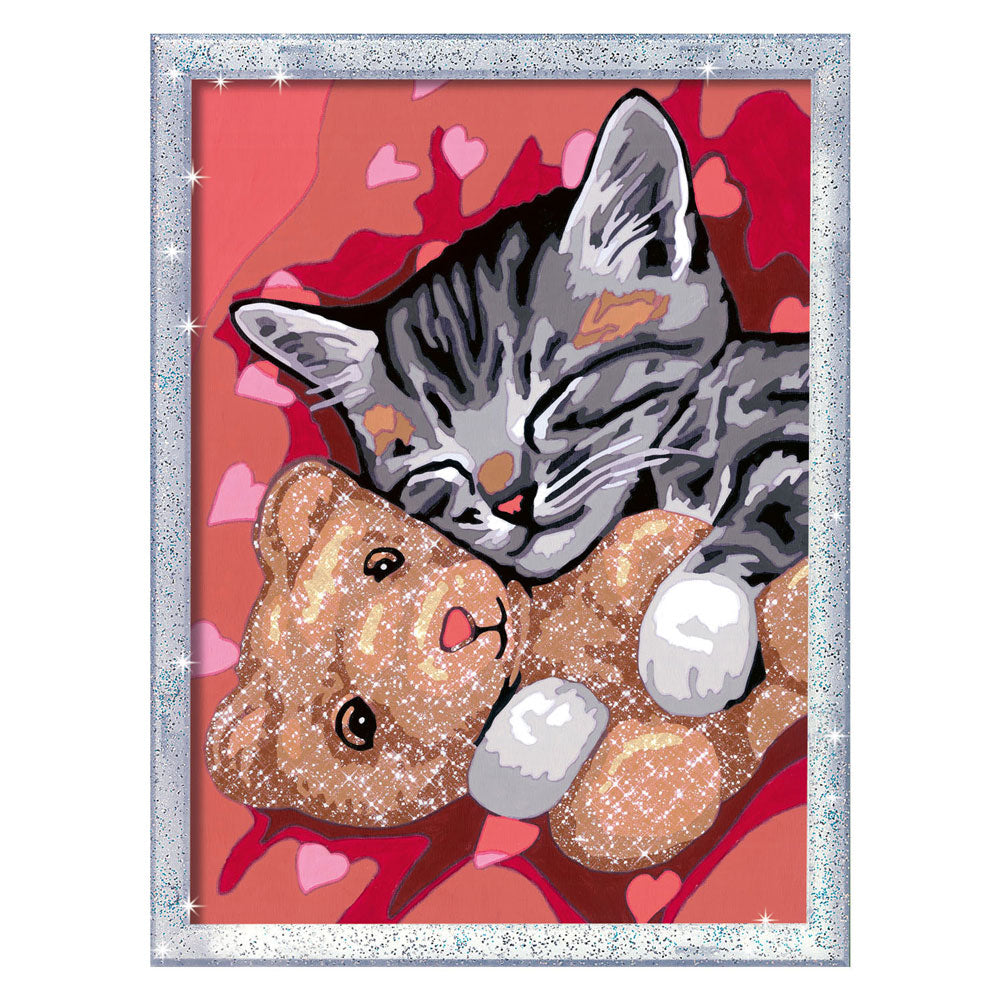 Ravensburger - creart schilderen op nummer - vredige kitten