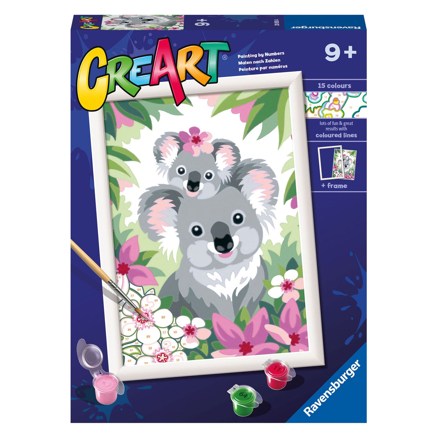 Ravensburger - creart schilderen op nummer - koala schatjes