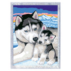 Ravensburger creart cute huskies