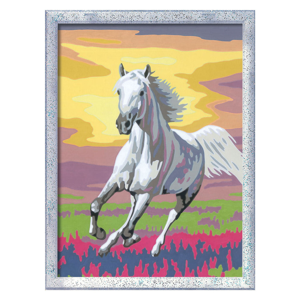 Ravensburger - creart schilderen op nummer - paard bij zonsondergang