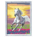 Ravensburger - creart schilderen op nummer - paard bij zonsondergang