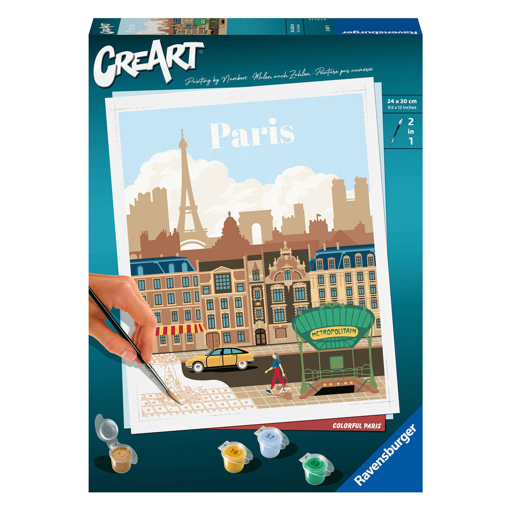 Ravensburger - creart schilderen op nummer - kleurrijk parijs