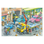 Ravensburger - legpuzzel vuilniswagen en sleepwagen 2x24 stuks