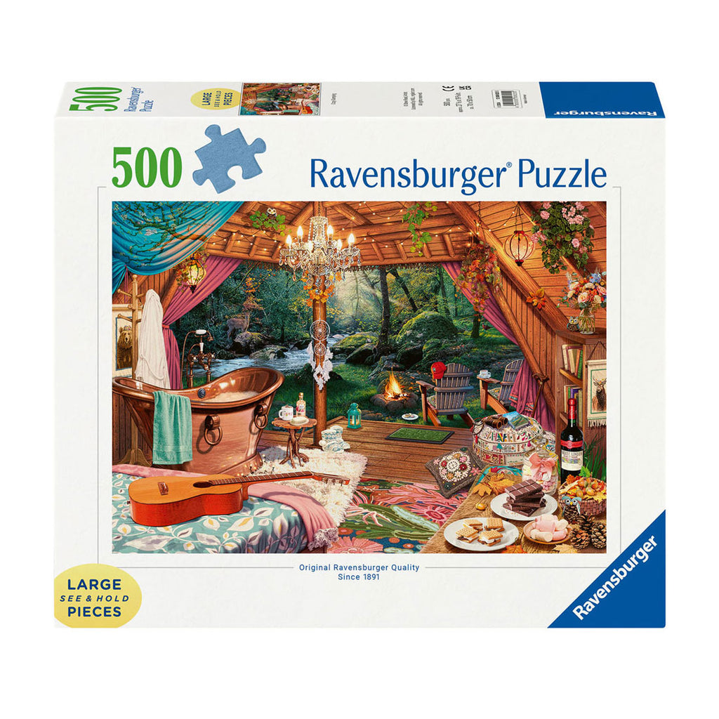Ravensburger - legpuzzel gezellig kamperen 500st.