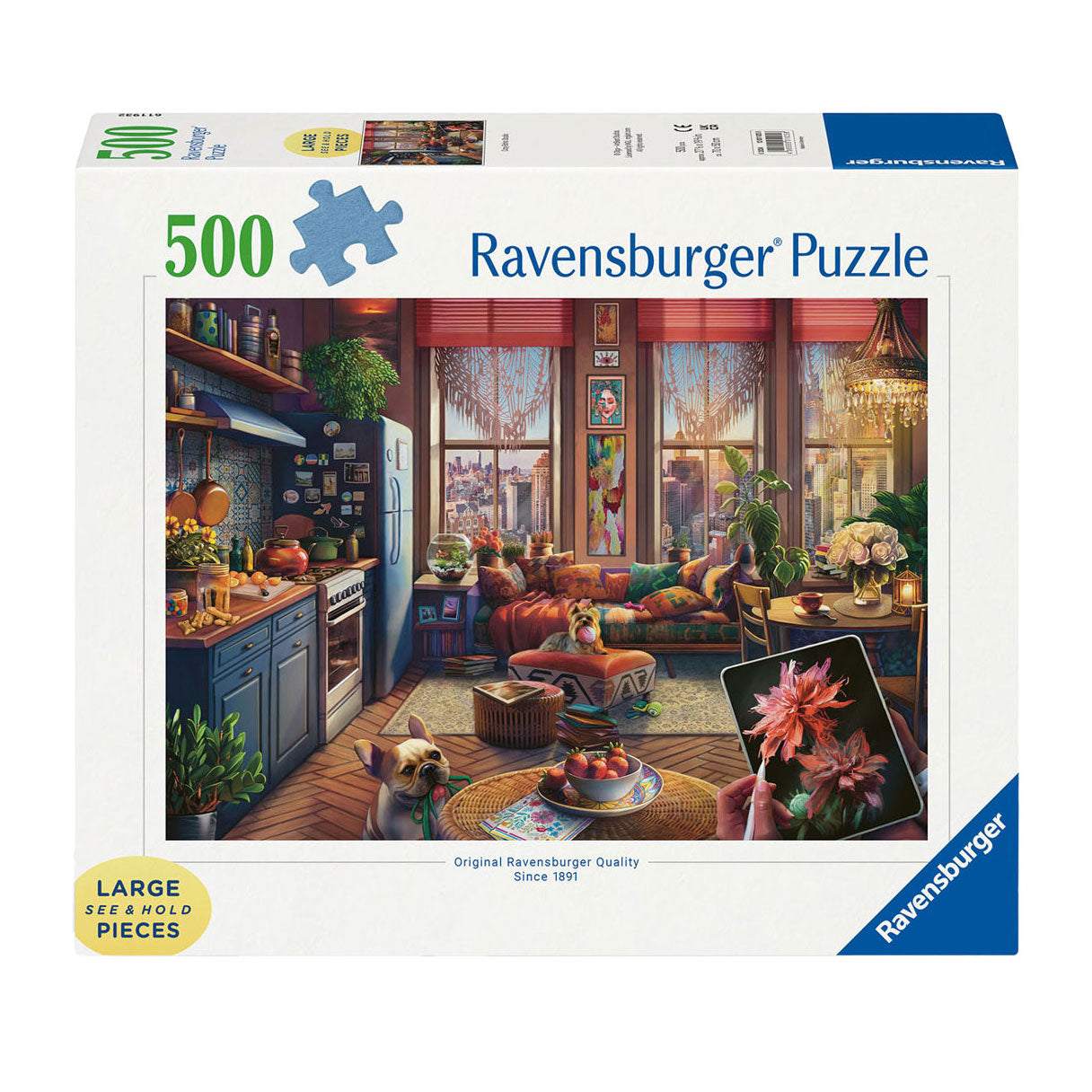Ravensburger - legpuzzel gezellige boho studio 500st.