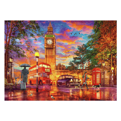 Ravensburger - legpuzzel zonsondergang op parliament square londen 1000st.