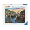 Ravensburger - legpuzzel s'ochtends bij de haven 500st.