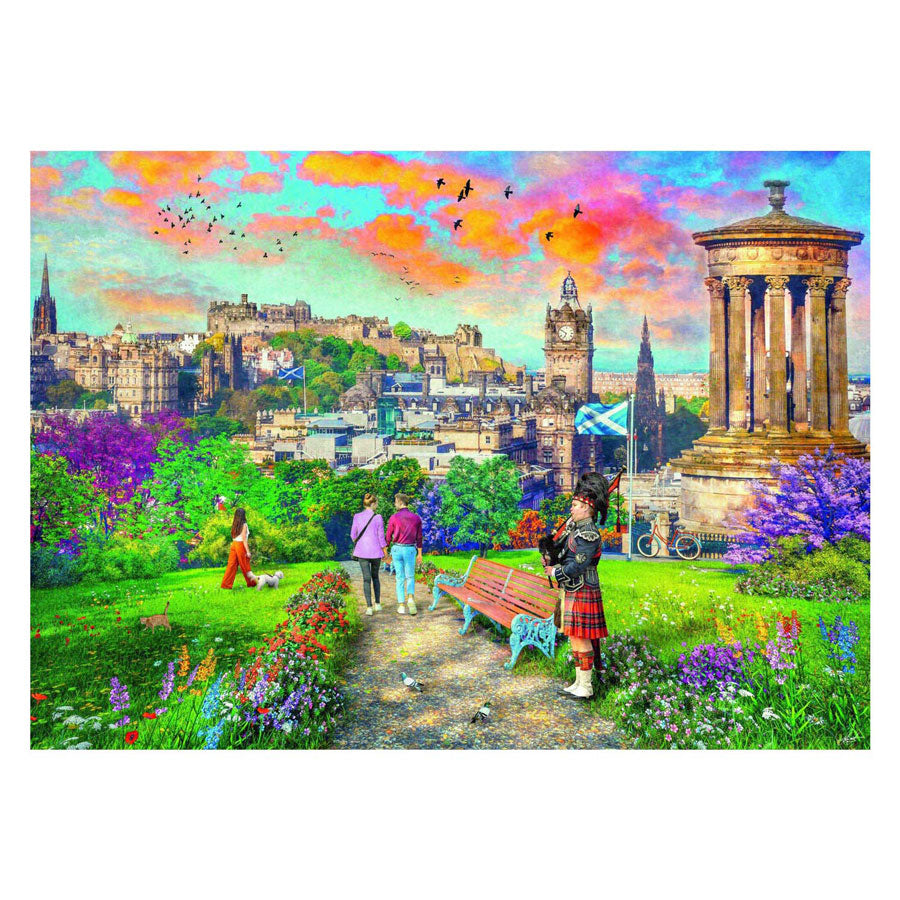 Ravensburger - puzzel edinburgh romance - legpuzzel - 1000 stukjes