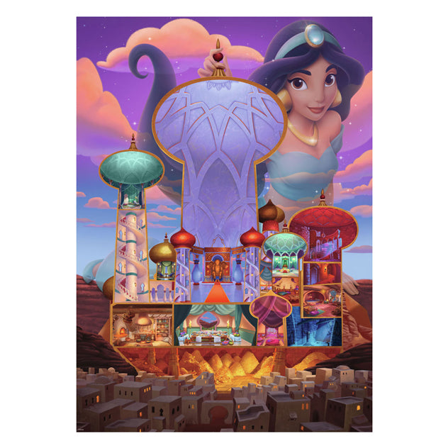 Ravensburger - puzzel disney castles jasmine - 1000 stukjes cartoon.