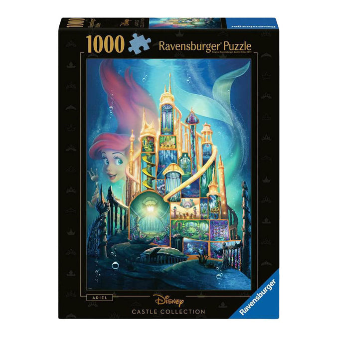 Ravensburger - legpuzzel disney castles ariel 1000st.