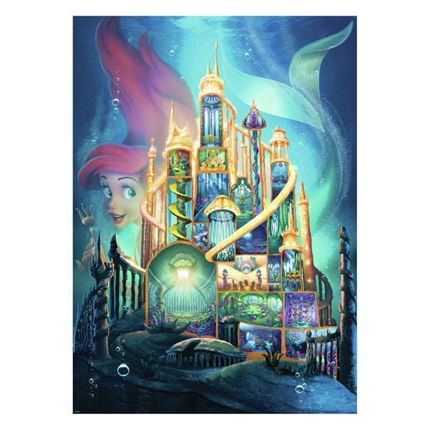 Ravensburger - legpuzzel disney castles ariel 1000st.