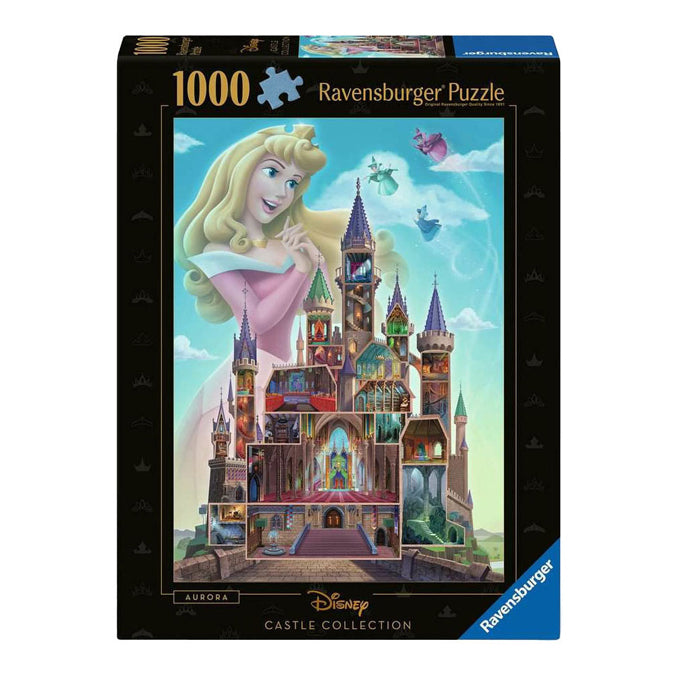 Ravensburger - legpuzzel disney castles aurora 1000st.