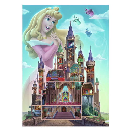 Ravensburger - legpuzzel disney castles aurora 1000st.