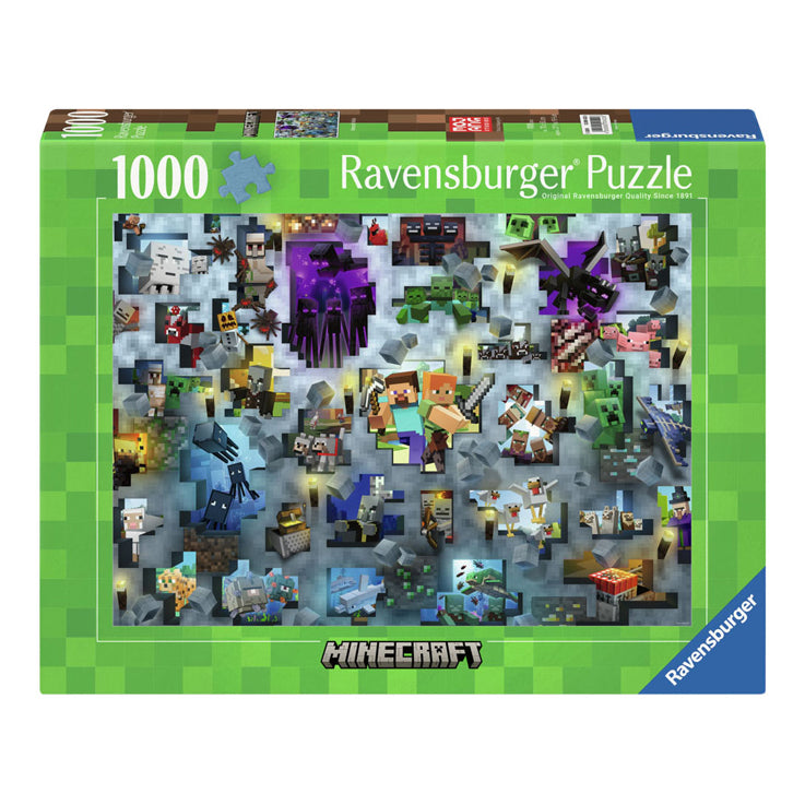 Ravensburger - legpuzzel minecraft bendes 1000st.
