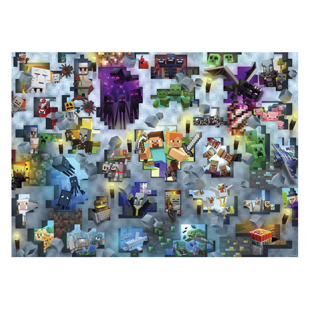 Ravensburger - legpuzzel minecraft bendes 1000st.