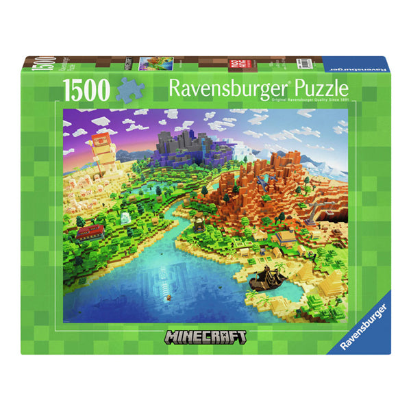 Ravensburger - legpuzzel world of minecraft 1500st.