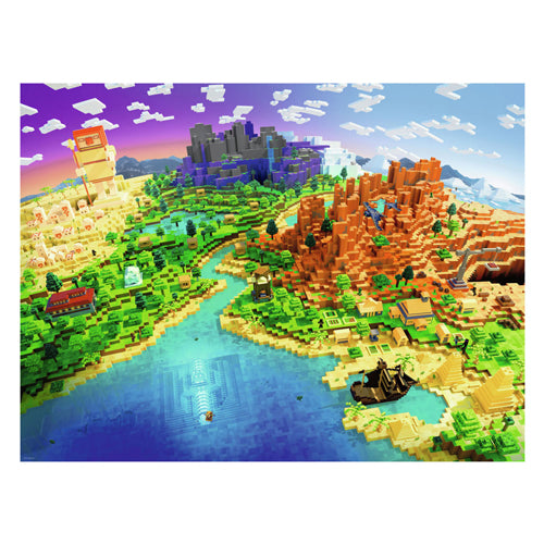 Ravensburger - legpuzzel world of minecraft 1500st.