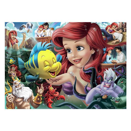 Ravensburger - puzzel disney de kleine zeemeermin 1000 stukjes karton.