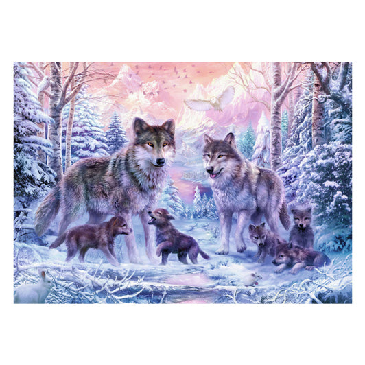 Ravensburger - puzzel legpuzzel arctische wolven - 1000 stukjes dieren.