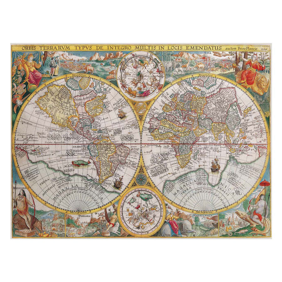 Ravensburger - legpuzzel wereldkaart 1594 1500st.
