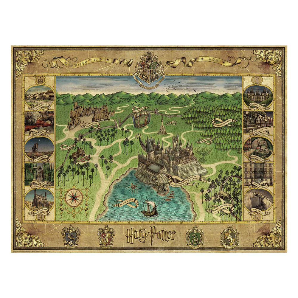 Ravensburger harry potter de kaart van zweinstein