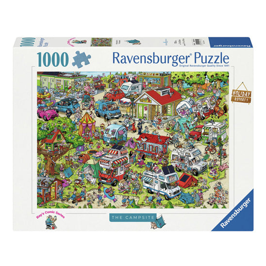 Ravensburger - legpuzzel holiday resort 1: the campsite 1000st.