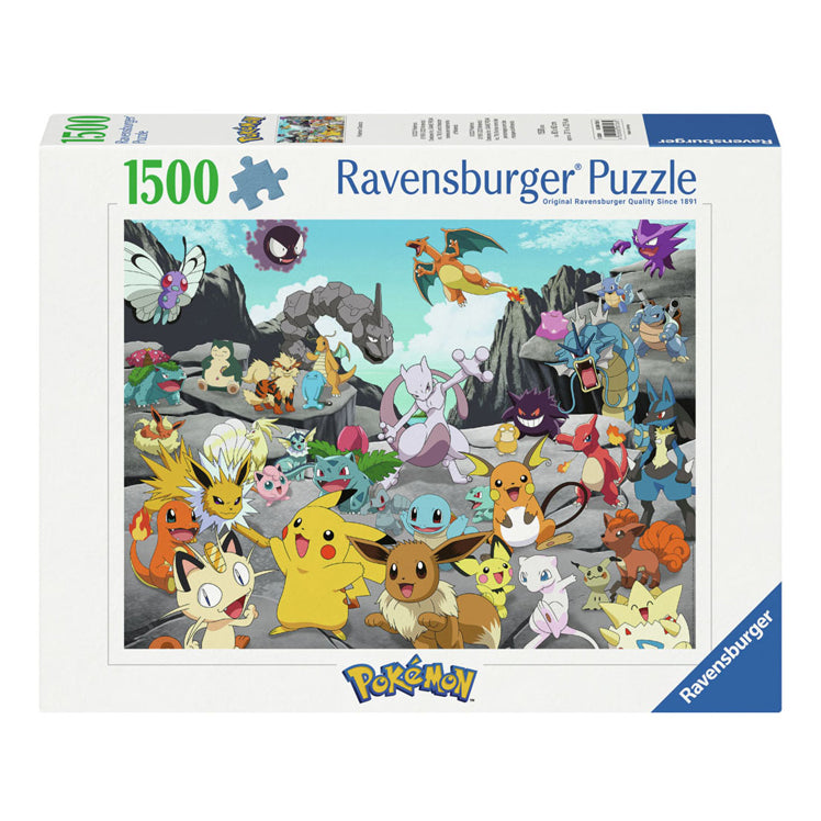 Ravensburger - legpuzzel pokémon classics 1500st.