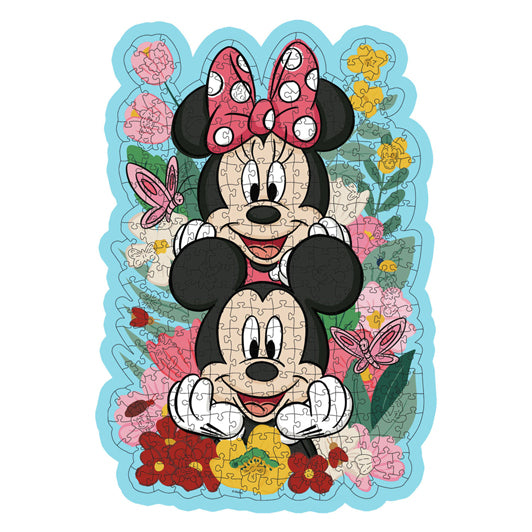 Ravensburger - houten legpuzzel mickey mouse & minnie mouse 300st.