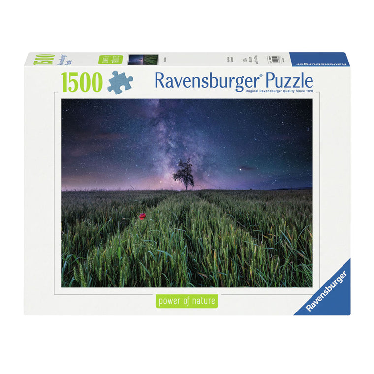 Ravensburger - legpuzzel nachthim.uber dem kornfeld 1500st.