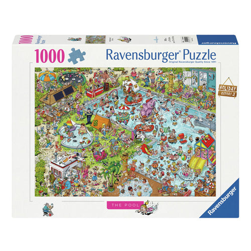 Ravensburger - legpuzzel holiday resort 3: the pool 1000st.