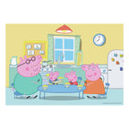 Ravensburger - puzzel thuis bij peppa pig - twee puzzels - 12 stukjes - kinderpuzzel