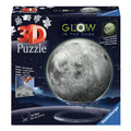 Ravensburger - 3d puzzelbal maan glow in the dark 72st.