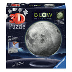 Ravensburger - 3d puzzelbal maan glow in the dark 72st.