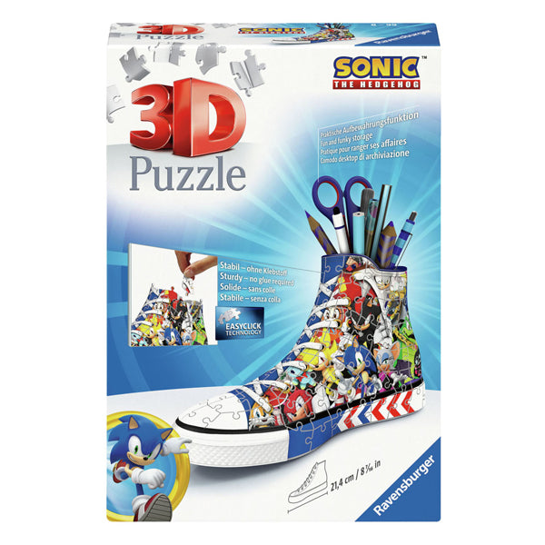 Ravensburger - 3d puzzel pennenbak sonic the hedgehog 108st.