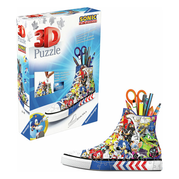 Ravensburger - 3d puzzel pennenbak sonic the hedgehog 108st.