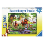 Ravensburger - legpuzzel xxl wilde paarden bij de rivier 300st.