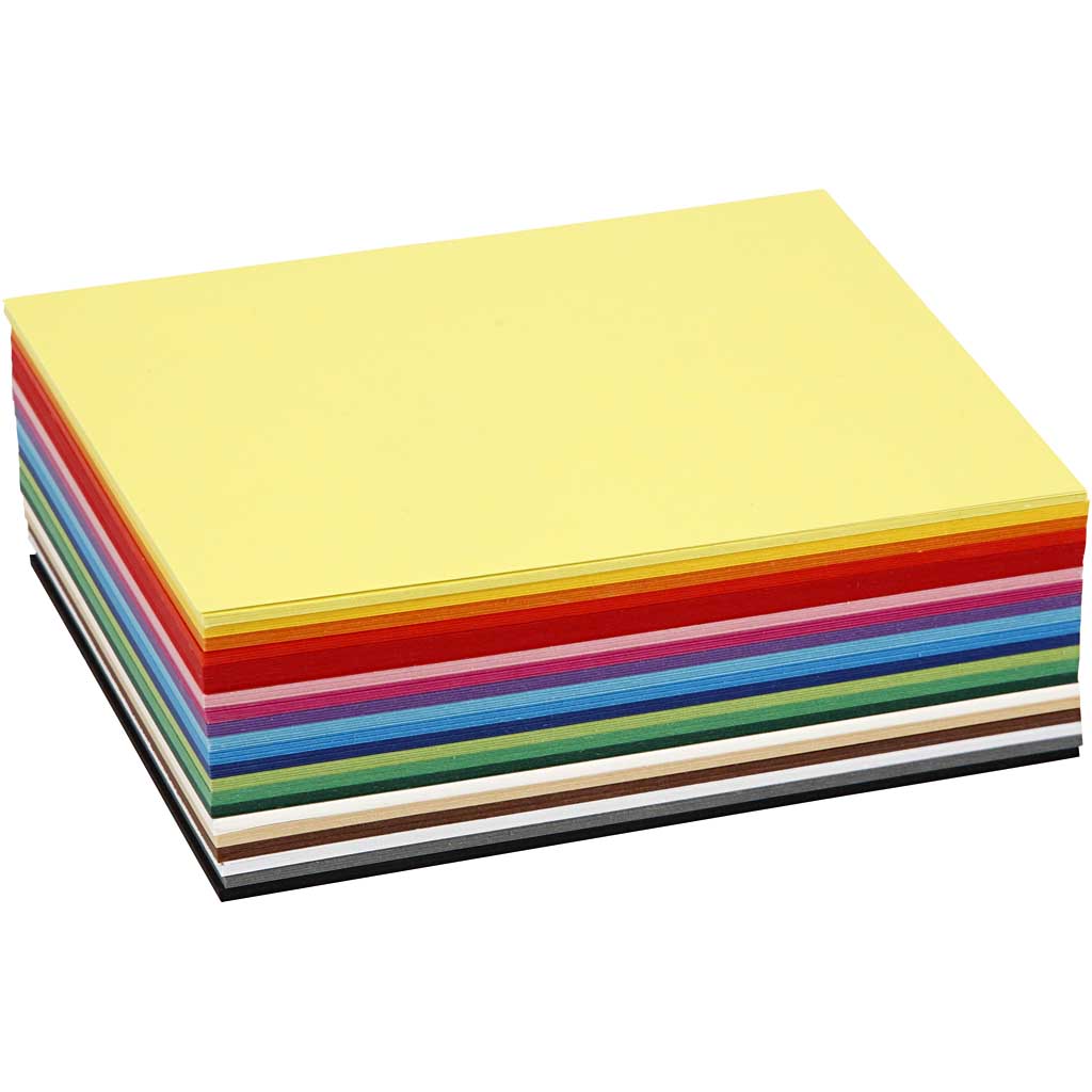 Creativ Company - Creativ Company Http://www.cchobby.nl/gekleurd-karton-a6-vel-105x148-mm-180-gr-diverse-kleuren-300-div-vellen-1-doos
