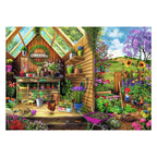 Ravensburger - puzzel blik in het tuinhuis - legpuzzel - 300 stukjes extra groot