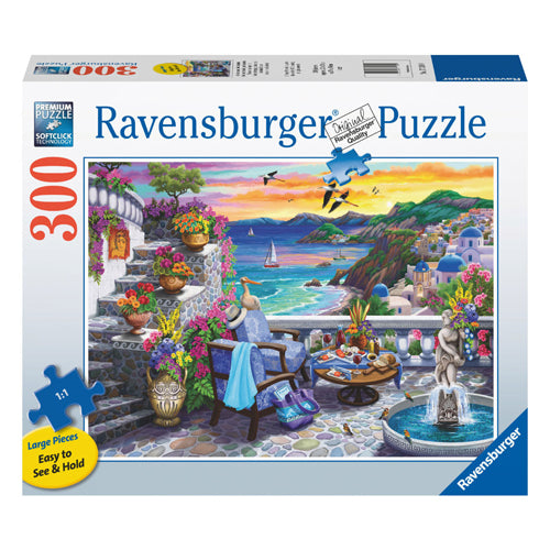 Ravensburger - legpuzzel santorini sunset 300st.