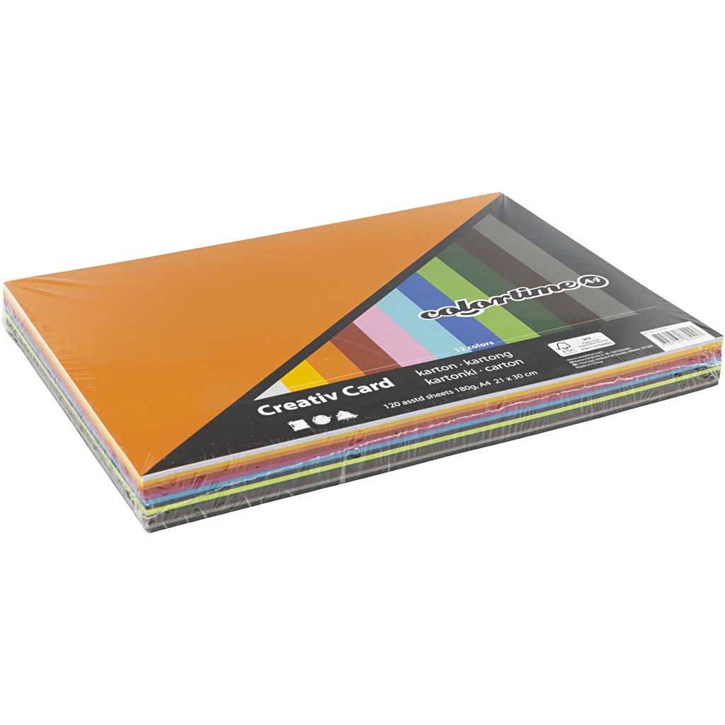 Colortime - Colortime Https://www.cchobby.nl/gekleurd-karton-a4-vel-210x297-mm-180-gr-diverse-kleuren-12x10-vel-1-doos