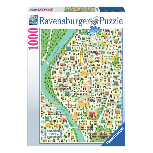 Ravensburger - legpuzzel map of seville 1000st.