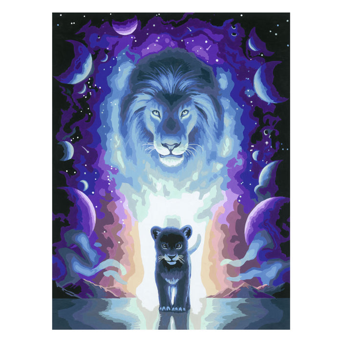 Ravensburger - lion jojoesart edition - schilderen op nummer voor volwassenen
